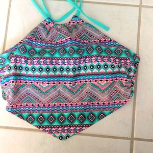 NWT super colorful and cute bikini top!